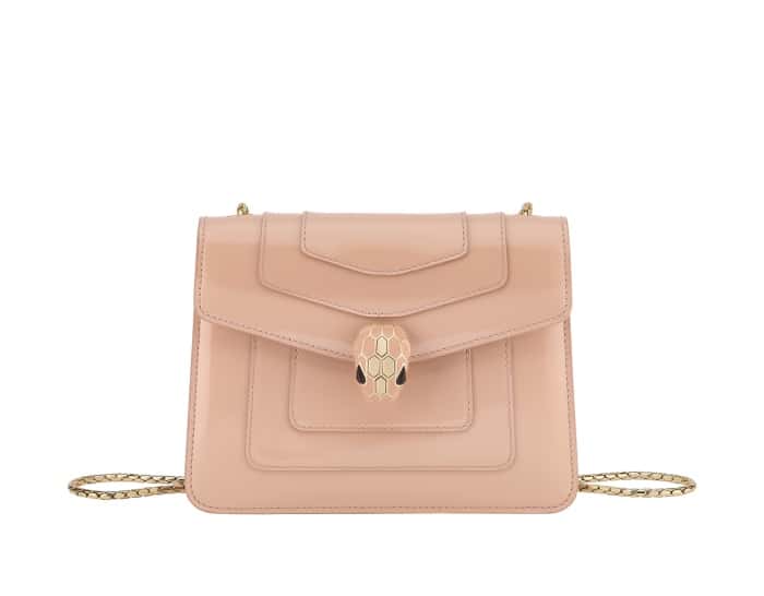 BVLGARI宝格丽 SERPENTI FOREVER EAST-WEST系列小号肩包 61879粉色20CM-高仿包包