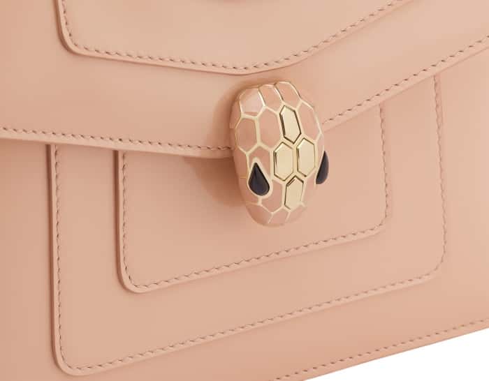 BVLGARI宝格丽 SERPENTI FOREVER EAST-WEST系列小号肩包 61879粉色20CM-高仿包包