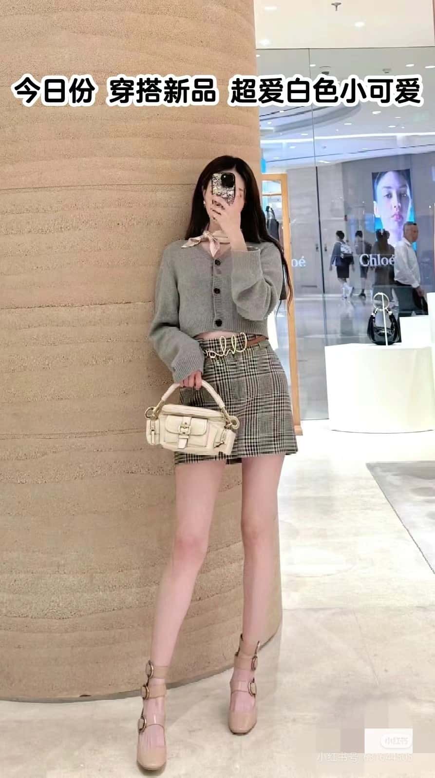 Chloe 2024秋冬新款Camera Bag W0653白色-高仿包包