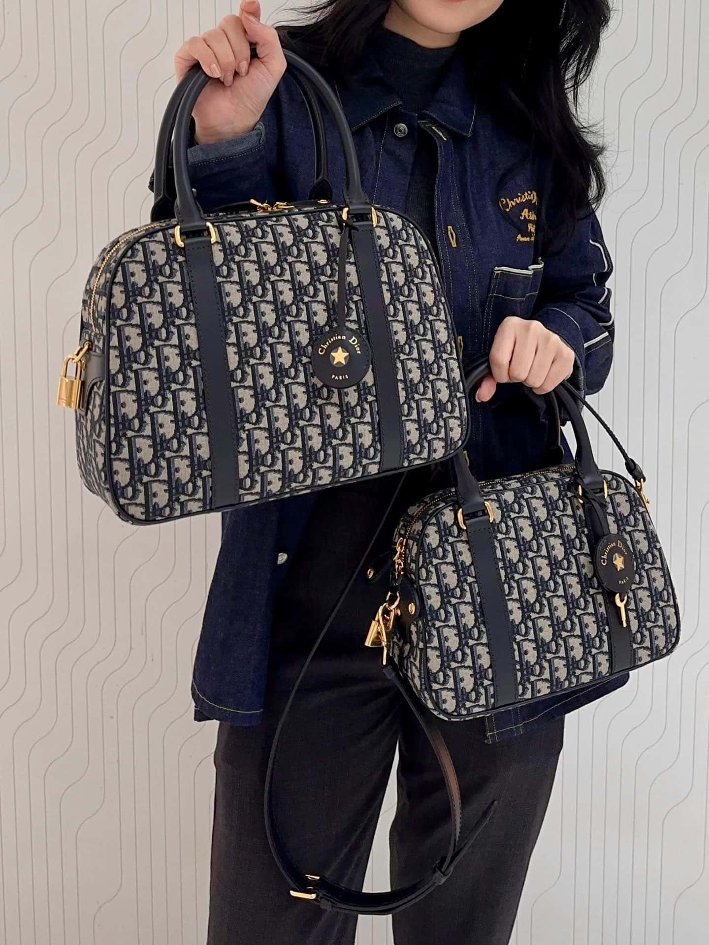 dior D-Vibe 保龄球包中号-高仿包包 dior D-Vibe 保龄球包中号-高仿包包