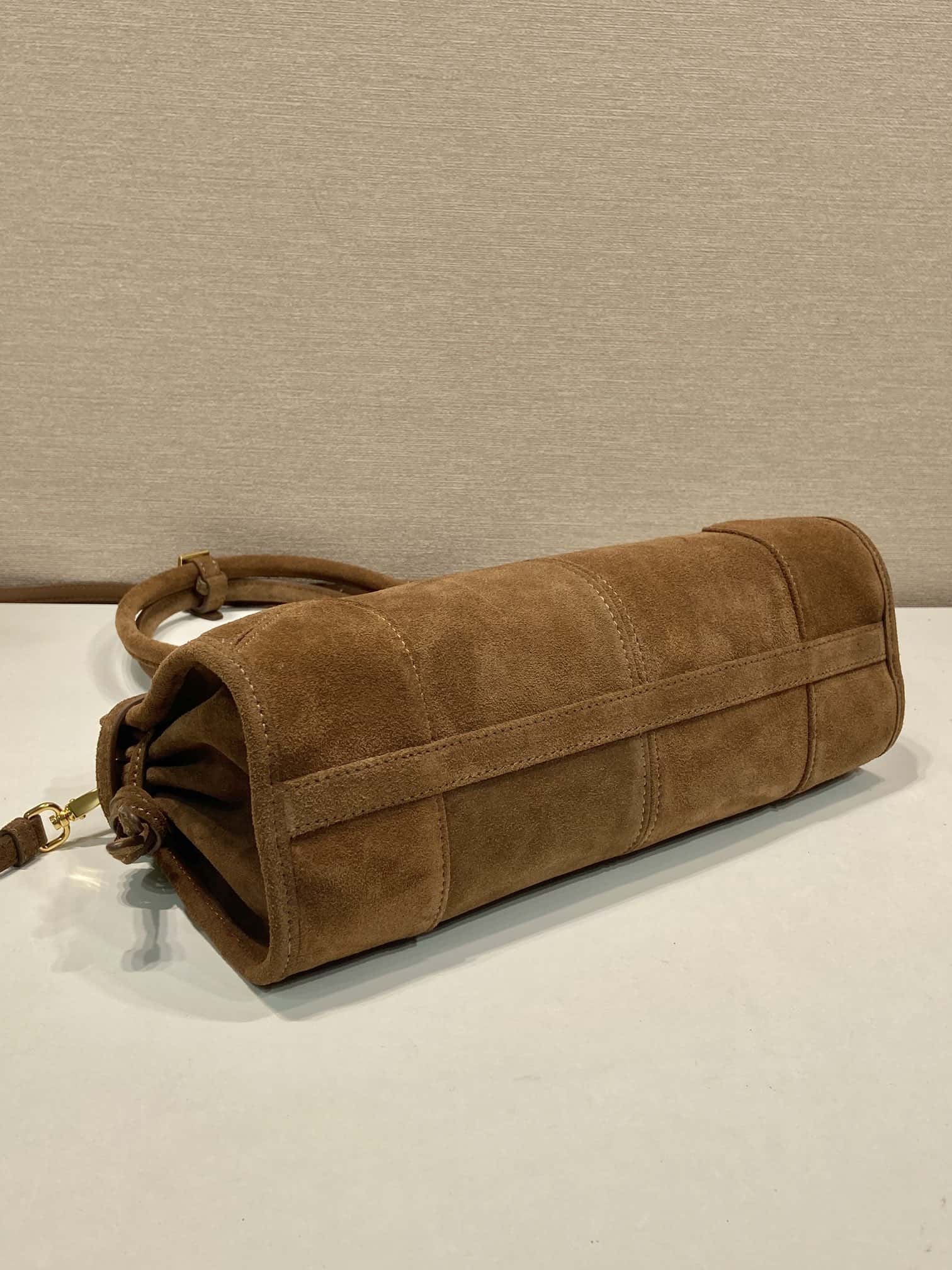 PRADA LusSolf磨砂皮 1BA426 深棕色-高仿包包 PRADA LusSolf磨砂皮 1BA426 深棕色-高仿包包