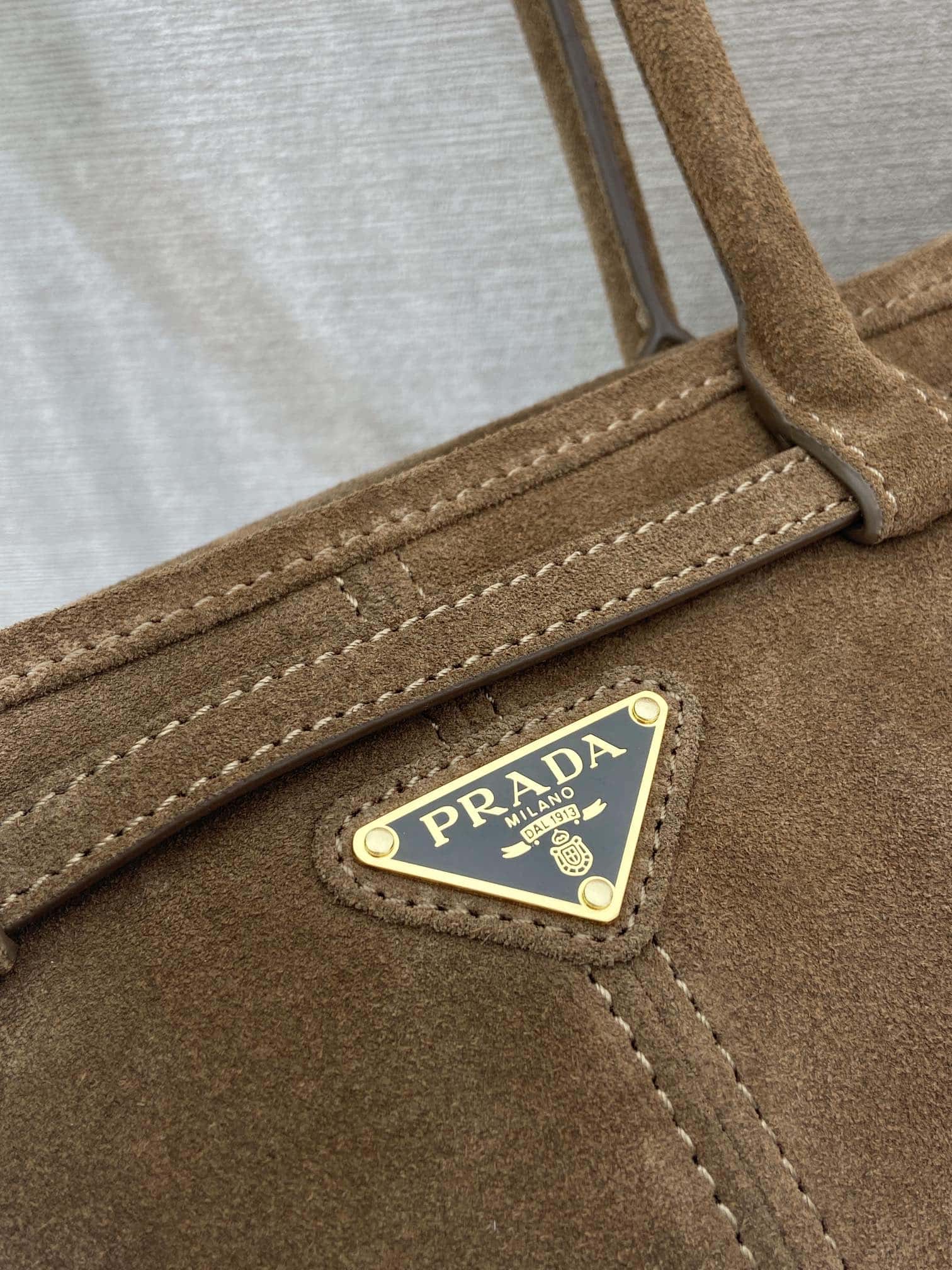 PRADA LusSolf磨砂皮 1BA426 深棕色-高仿包包 PRADA LusSolf磨砂皮 1BA426 深棕色-高仿包包