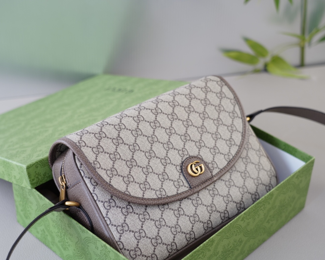 古驰GUCCI最爱的款式配全套包装礼品盒原单牛皮包单肩背包-高仿包包