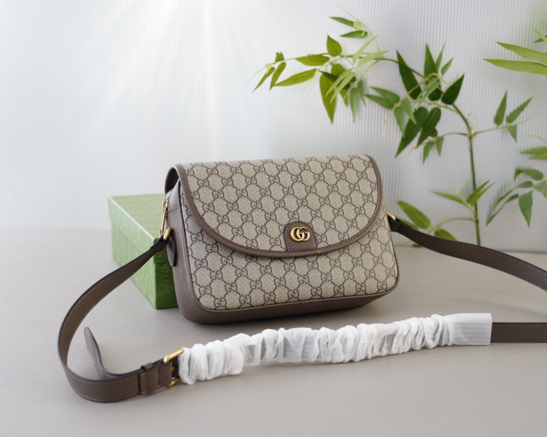 古驰GUCCI最爱的款式配全套包装礼品盒原单牛皮包单肩背包-高仿包包