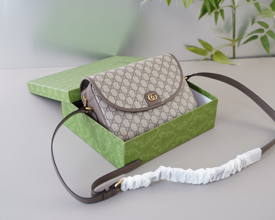 古驰GUCCI最爱的款式配全套包装礼品盒原单牛皮包单肩背包-高仿包包