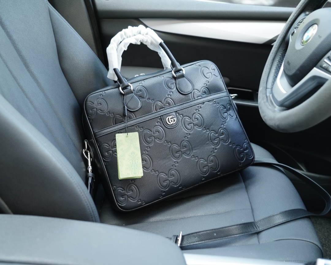 古驰高仿包 官网同步 高版本 公文斜挎手提背包-高仿包包