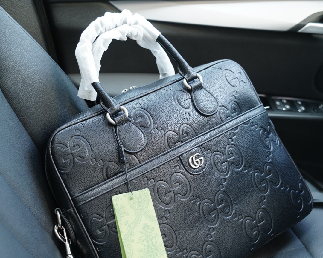 古驰高仿包 官网同步 高版本 公文斜挎手提背包-高仿包包