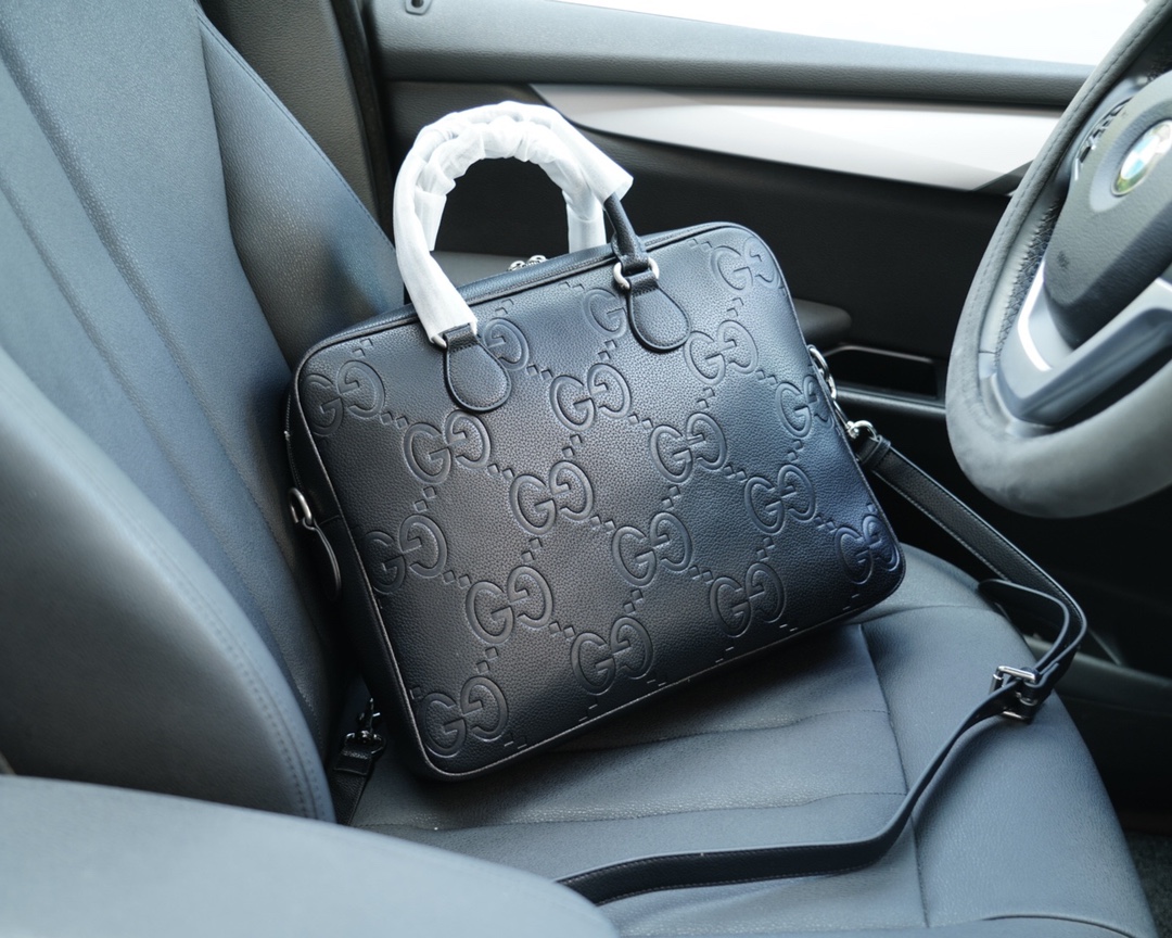 古驰高仿包 官网同步 高版本 公文斜挎手提背包-高仿包包