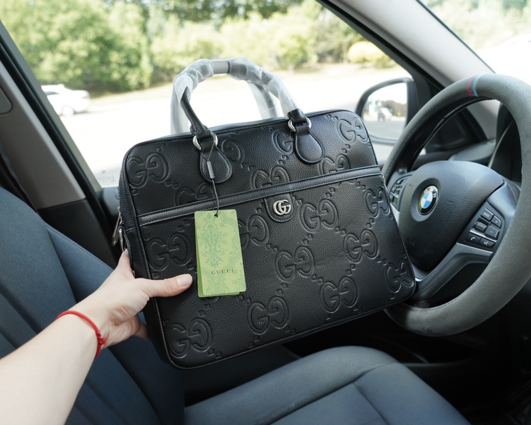 古驰高仿包 官网同步 高版本 公文斜挎手提背包-高仿包包