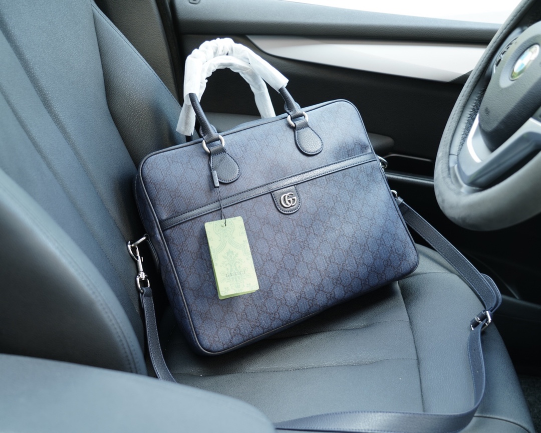 高仿包古驰规格：38x28x7高版本 公文斜挎手提背包-高仿包包