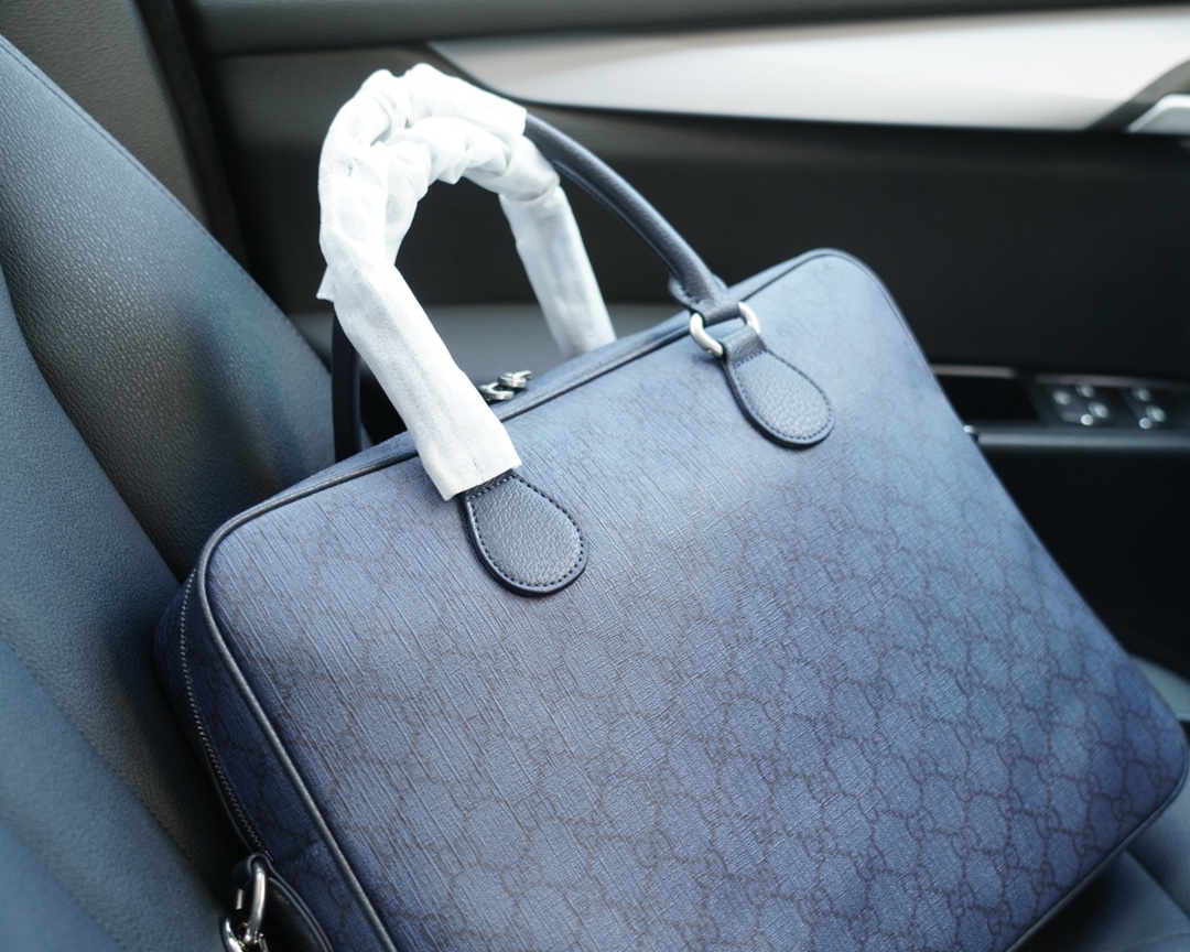 高仿包古驰规格：38x28x7高版本 公文斜挎手提背包-高仿包包